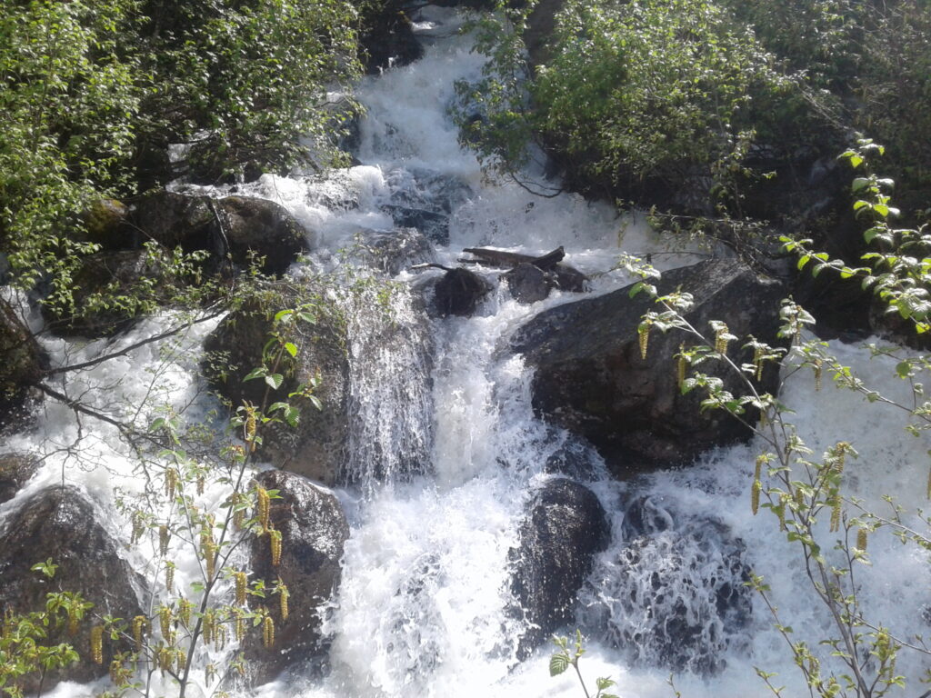 Waterfall in the Kettle River watershed north of Grand Forks, BC
