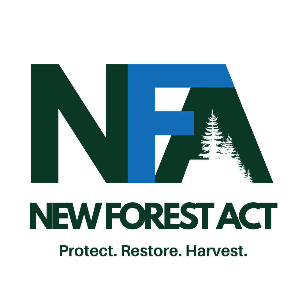 new forest act logo protect restore harvest